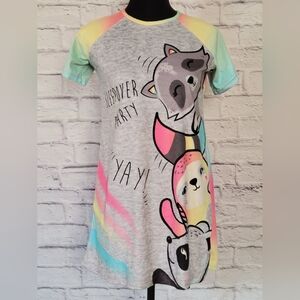 Wonder Nation "Sleepover Party" "YAY" Youth Sleep Shirt